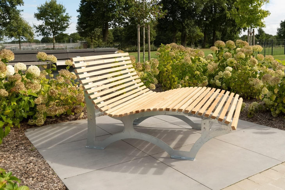 steda Liegen, Schwarz, s Gartenliege Sonnenliege Waldsofa, Relaxliege aus verzinktem Stahl, wetterfest & stabil für Garten und Terrasse