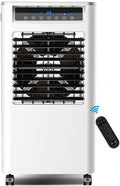 asdchZen Mobiles Klimagerät, Weiß, Tragbarer Klimaventilator, Raumluftkühler, Blattloser Ventilator Mit Fernbedienung