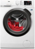 AEG Waschmaschine, 8 kg, Weiß, Serie 6000 ProSense: Mengenautomatik für automatische, Startzeitvorwahl, Nachlegefunktion