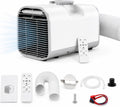 HCAUYNN Mobiles Klimagerät, ca. 45 dB, 1400 W, Weiß, Klimaanlage Mobil /5000BTU, Temperatur 16, 32°C