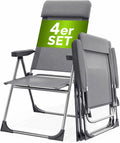 CASARIA Esszimmerstuhl, 130 kg, Natur, Gartenstühle 4er Set Belastbarkeit