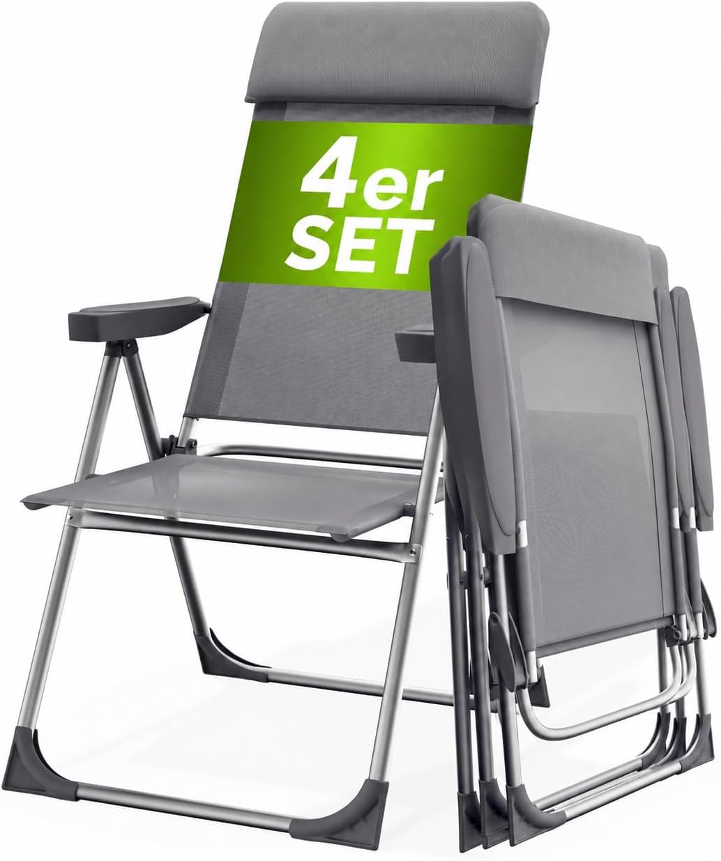CASARIA Esszimmerstuhl, 130 kg, Natur, Gartenstühle 4er Set Belastbarkeit