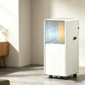 Mobiles Klimagerät, 45 m, Grau, Tragbare Klimaanlage 4-in-1 Inverter mit Heizen Kühlen, Fernbedienung, Staubfilter