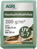 AGRI plus Abdeckplanen, 50 m, Grün, Hackschnitzelvlies I 6 x I Verschiedene Maße I Reißfestes