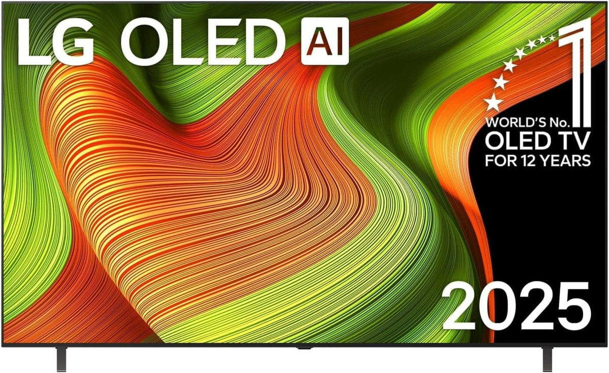 LG Fernseher, 77 Zoll, 195 cm, Schwarz, OLED77B59LA TV 4K OLED AI TV (α8 Gen2 4K AI Prozessor, webOS 25, 120Hz) [Modelljahr 2025]