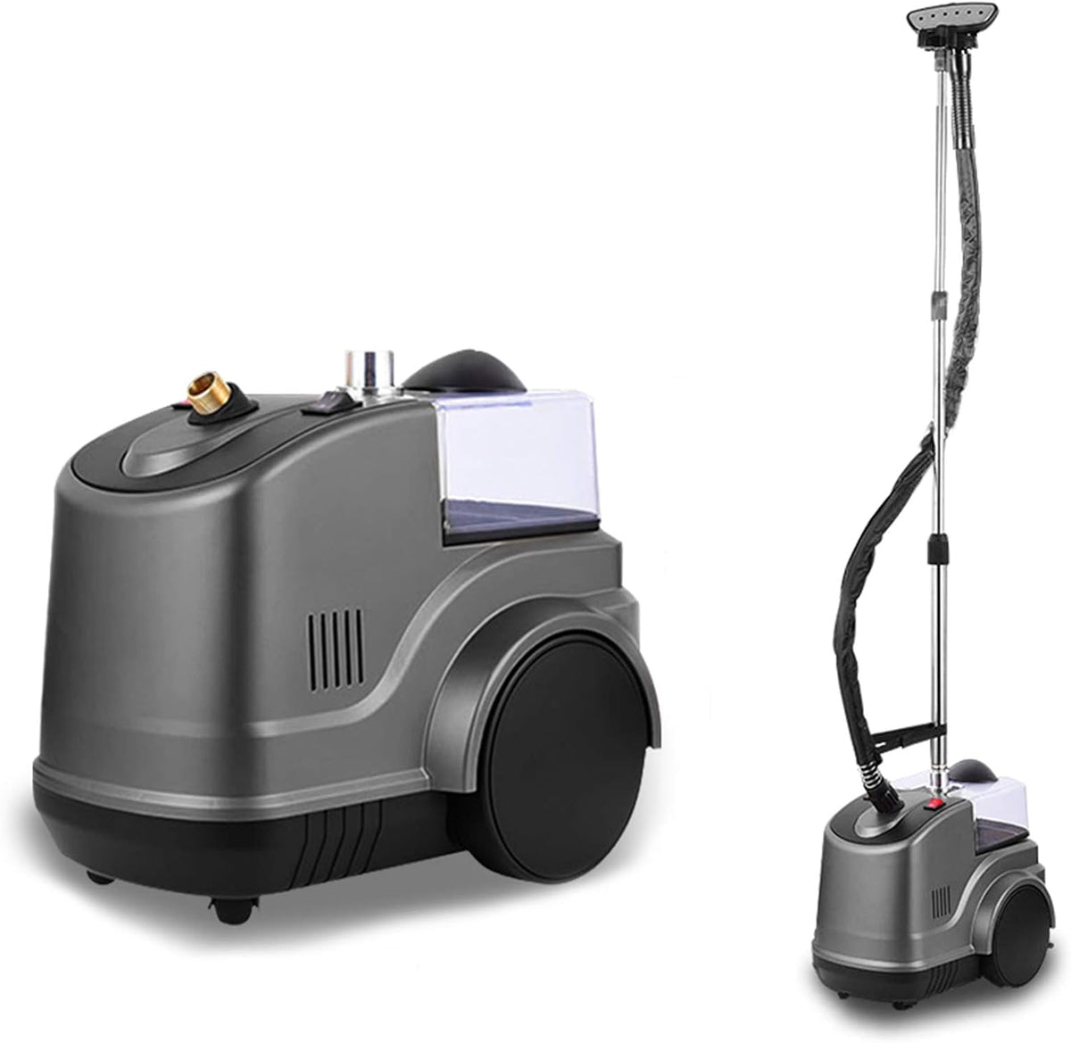 Kleiderdampfer Dampfglätter, 2000 W, grau, für gewerbliche, Heim-Handwäsche, Dampfbügeleisen, 45 S, schnelle Faltenentfernung