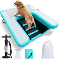 GZYSINFLA Hunderampen, 90 kg, Mehrfarbig, Aufblasbare große Wasserrampe für Hunde, schwimmende Rampe, schwimmende Haustiere bis zu