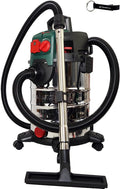 HEADNMORE Staubsauger, ca. 1500 W, grün/schwarz/silber/rot, Bundle - Parkside Nass-/ Trockensauger PWD 30