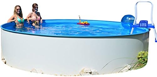 Poolzon Stahlrahmenpool, 1,20m, 0,6 mm, blau/weiß, Rundpool Fun-Zon 3, 00 x Stahlwandpool, Rundbecken, Schwimmbecken
