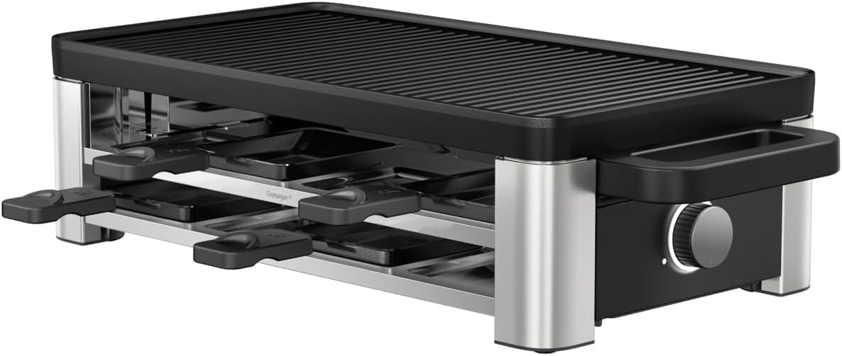 WMF Küche Haushalt & Wohnen,Elektrische Küchengeräte,Innengrills & Raclettes, 1500 W, Schwarz/Silber