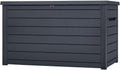 Koll Living Auflagenboxen, 870 Liter, 50 KG, Graphit, Auflagenbox/Kissenbox Goliath XXL Farbe : l 100%
