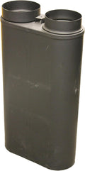 SENDEO Kachelöfen, 73 cm, Schwarz, Nachheizkasten Schmid NHK S, Stahl (Höhe )
