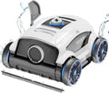 WYBOT Poolroboter, 100m, Schwarz, Akku für 130 Minuten Betrieb, Poolsauger mit Starke Leistung, Dual-Antriebsmotoren