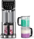 Nuvyrel Eismaschine, Silber, 10-in-1 Edelstahl, Gelato, Sorbet, Frozen Yogurt, 3 BPA-frei