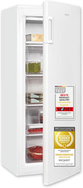 Exquisit Gefrierschrank, 168 L, 55 cm, Weiß, Tiefkühlschrank Groß Volumen, 4* Gefrieren, Türanschlag wechselbar